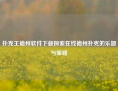 扑克王德州软件下载探索在线德州扑克的乐趣与策略