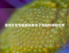 德州扑克电脑版探索电子竞技的神秘世界