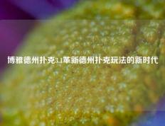 博雅德州扑克3.1革新德州扑克玩法的新时代