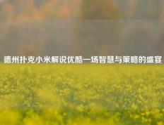 德州扑克小米解说优酷一场智慧与策略的盛宴