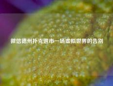 微信德州扑克退市一场虚拟世界的告别