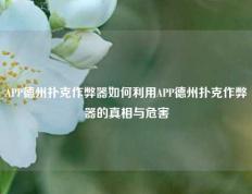 APP德州扑克作弊器如何利用APP德州扑克作弊器的真相与危害
