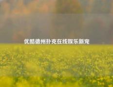 优酷德州扑克在线娱乐新宠
