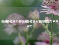 德州扑克模拟器德州扑克模拟器的崛起与未来潜力