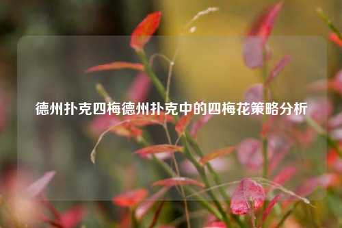 德州扑克四梅德州扑克中的四梅花策略分析