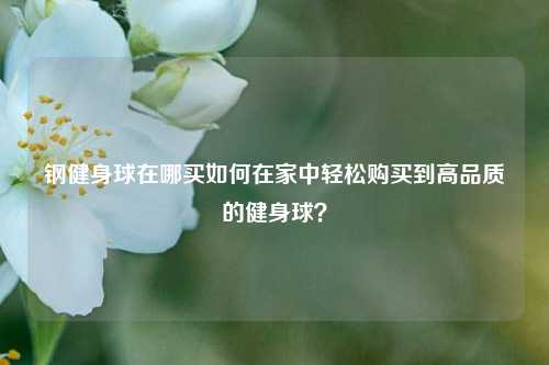钢健身球在哪买如何在家中轻松购买到高品质的健身球？