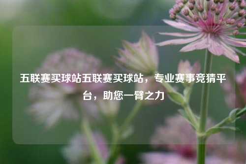 五联赛买球站五联赛买球站，专业赛事竞猜平台，助您一臂之力
